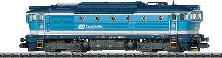 Trix Class 750/753/754 Diving Goggles Diesel - Sound and DCC-SX - Minitrix Czech Railroad CD (Era VI, blue, white) - N-Scale
