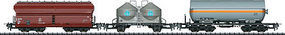 Trix DB Freight Car Set 3-Rl HO-Scale Trix DB Freight Car Set 3-Rl HO-Scale