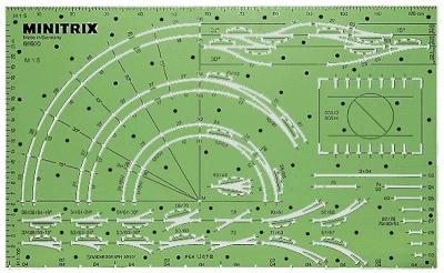 Trix Track Planning Stencil - N-Scale