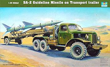 Trumpeter SA2 Guideline Missile w/ Loading Cabin Plastic Model Military Vehicle Kit 1/35 Scale #00204