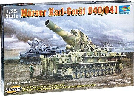 Trumpeter Morser Karl Gerat 040/041 Plastic Model Military Vehicle Kit 1/35 Scale #00215