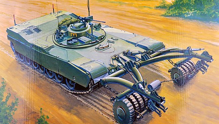 Trumpeter M1 Panther II Mine Clearing Tank Plastic Model Military Vehicle Kit 1/35 Scale #00346