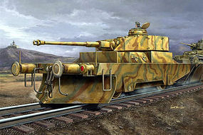 Trumpeter German Panzerjagerwagen Variant II Armored Railcar Plastic Model Kit 1/35 Scale #00369