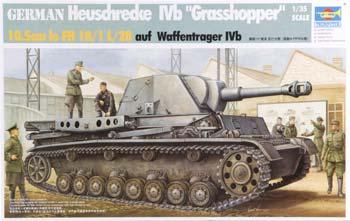 Trumpeter Ger Heuschreke IVb Weapons Carrier Plastic Model Military Vehicle Kit 1/35 Scale #00373