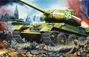 Trumpeter Russian Tank T34/85 1944 Factory No.183 Plastic Model Military Vehicle 1/16 Scale #00902