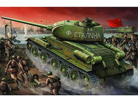 Trumpeter Russian Tank T-34/85 1944 Factory No.174 Plastic Model Military Tank Kit 1/16 Scale #00904