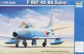 Trumpeter F86F40 Saber Jet Plastic Model Airplane 1/144 Scale #01321