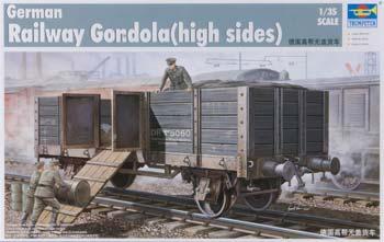 Trumpeter WWII German Army Gondola Railcar (High Sides) Plastic Model Kit 1/35 Scale #01517
