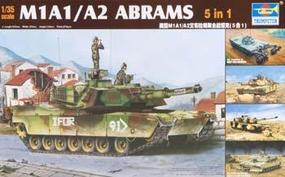 Trumpeter M1A1/A2 Tank (5 in 1) Plastic Model Military Vehicle Kit 1/35 Scale #01535