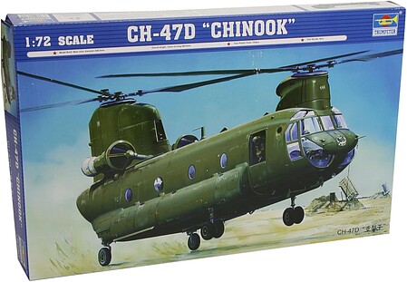 Trumpeter CH-47D Chinook Helicopter Plastic Model Helicopter 1/72 Scale #01622