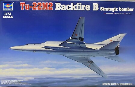 Trumpeter Tu22M2 Backfire B Strategic Bomber Plastic Model Airplane 1/72 Scale #01655