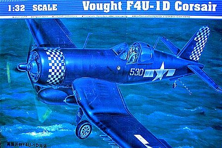 Trumpeter F4U1D Corsair Aircraft Plastic Model Airplane 1/32 Scale #02221