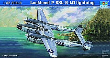 Trumpeter P38L-5-LO Lightning Fighter Plastic Model Airplane 1/32 Scale #02227