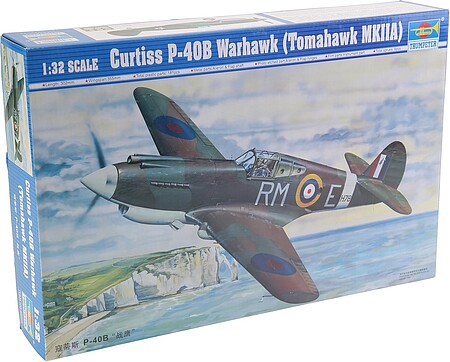 Trumpeter P40B Warhawk (Tomahawk MkIIa) Aircraft Plastic Model Airplane 1/32 Scale #02228