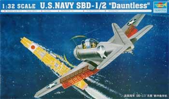 Trumpeter US Navy SBD-1/2 Dauntless Plastic Model Airplane 1/32 Scale #02241