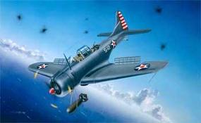 SBD3/4/A-24A Dauntless US Navy Aircraft Plastic Model Airplane Kit 1/32 Scale #02242