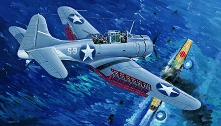 Trumpeter SBD3 Dauntless Midway US Navy Aircraft Plastic Model Airplane 1/32 Scale #02244