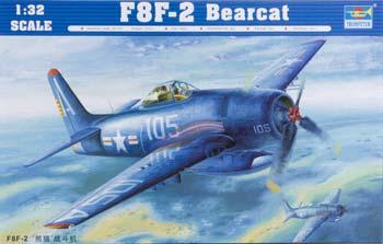 Trumpeter F8F2 Bearcat Fighter Plastic Model Airplane 1/32 Scale #02248