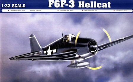 Trumpeter F6F3 Hellcat Fighter Plastic Model Airplane 1/32 Scale #02256