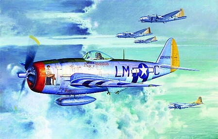 Trumpeter P47D Thunderbolt Bubbletop Fighter Plastic Model Airplane 1/32 Scale #02263