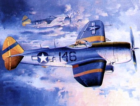 Trumpeter P47N Thunderbolt Fighter Plastic Model Airplane 1/32 Scale #02265