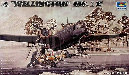 Trumpeter Vickers Wellington Mk IC WWII British Bomber Plastic Model Airplane Kit 1/48 Scale #02808