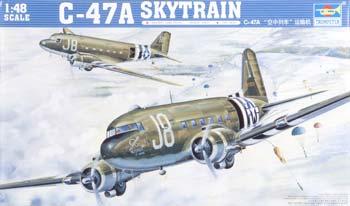 Trumpeter C-47A Skytrain Military Transport Aircraft Plastic Model Airplane Kit 1-48 Scale #02828