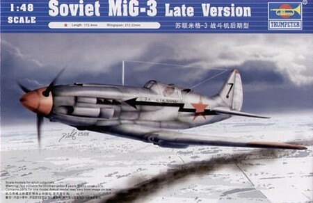 Trumpeter Soviet Mig-3 Late Version Fighter Aircraft Plastic Model Airplane Kit 1/48 Scale #02831