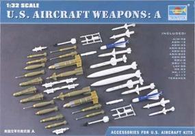 Trumpeter US Modern Aircraft Weapons Set Plastic Model Military Diorama Kit 1/32 Scale #03302