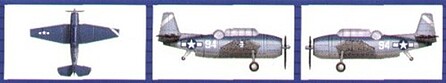 Trumpeter TBF Avenger Plane for USS Essex Plastic Model Airplane Kit 1/700 Scale #03405