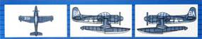 Trumpeter USN SC1 Seahawk Seaplane Plastic Model Airplane Kit 1/700 Scale #03448