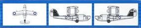 Trumpeter British Supermarine Walrus BiPlane Plastic Model Airplane Kit 1/700 #03449