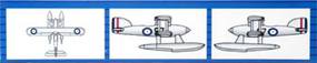 Trumpeter British Fairey IIIF Seaplane Aircraft Plastic Model Airplane Kit 1/700 #03450