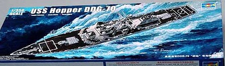 Trumpeter USS Hopper DDG70 Arleigh Burke Guided Missile Destroyer Plastic Model 1/350 Scale #04525