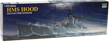 Trumpeter HMS Hood Battleship Plastic Model Military Ship Kit 1/350 Scale #05302