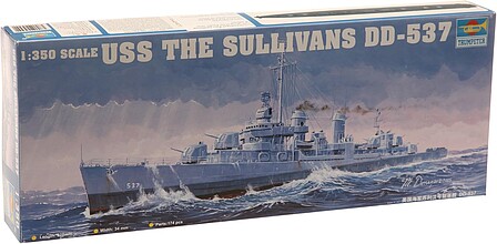 Trumpeter USS The Sullivans DD-537 Plastic Model Military Ship Kit 1/350 Scale #05304