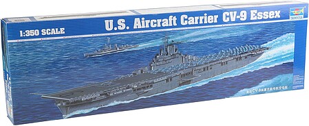 Trumpeter U.S.S. Aircraft Carrier Essex CV9 Plastic Model Military Ship Kit 1/350 Scale #05602