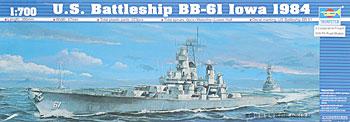 Trumpeter U.S.S. Iowa BB-61 1984 Battleship Plastic Model Military Ship Kit 1/700 Scale #05701