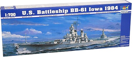 Trumpeter U.S.S. Iowa BB-61 1984 Battleship Plastic Model Military Ship Kit 1/700 Scale #05701