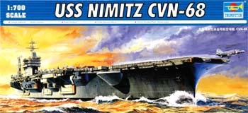 Trumpeter USS Nimitz CVN68 Aircraft Carrier 1975 Plastic Model Military Ship Kit 1/700 Scale #05714