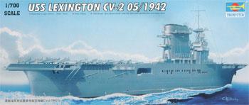 Trumpeter USS Lexington CV-2 1942 Plastic Model Military Ship Kit 1/700 Scale #05716