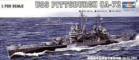 Trumpeter 44 USS Pittsburgh CA-72 Cruiser Plastic Model Military Ship Kit 1/700 Scale #05726