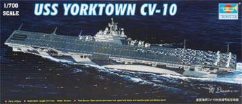 Trumpeter USS Yorktown CV10 Aircraft Carrier Plastic Model Military Ship Kit 1/700 Scale #05729