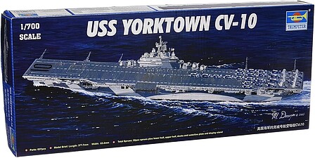 Trumpeter USS Yorktown CV10 Aircraft Carrier Plastic Model Military Ship Kit 1/700 Scale #05729