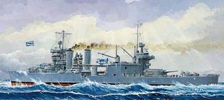 Trumpeter USS Minneapolis CA36 Heavy Cruiser 1942 Plastic Model Military Ship 1/700 Scale #05744