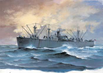 Trumpeter SS Jeremiah OBrien Liberty Ship Plastic Model Military Ship 1/700 Scale #05755