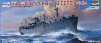 Trumpeter SS John W Brown Liberty Ship Plastic Model Military Ship 1/700 Scale #05756