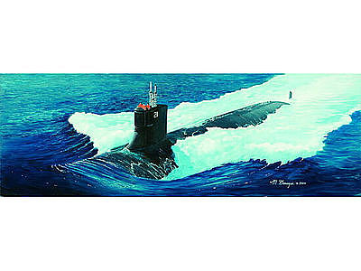 Trumpeter USS SSN-21 Sea Wolf Submarine Plastic Model Military Ship 1/144 Scale #05904