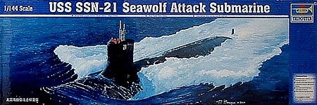 Trumpeter USS SSN-21 Sea Wolf Submarine Plastic Model Military Ship 1/144 Scale #05904