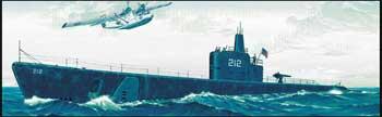 Trumpeter USS Gato SS212 Submarine 1941 Plastic Model Military Ship 1/144 Scale #05905